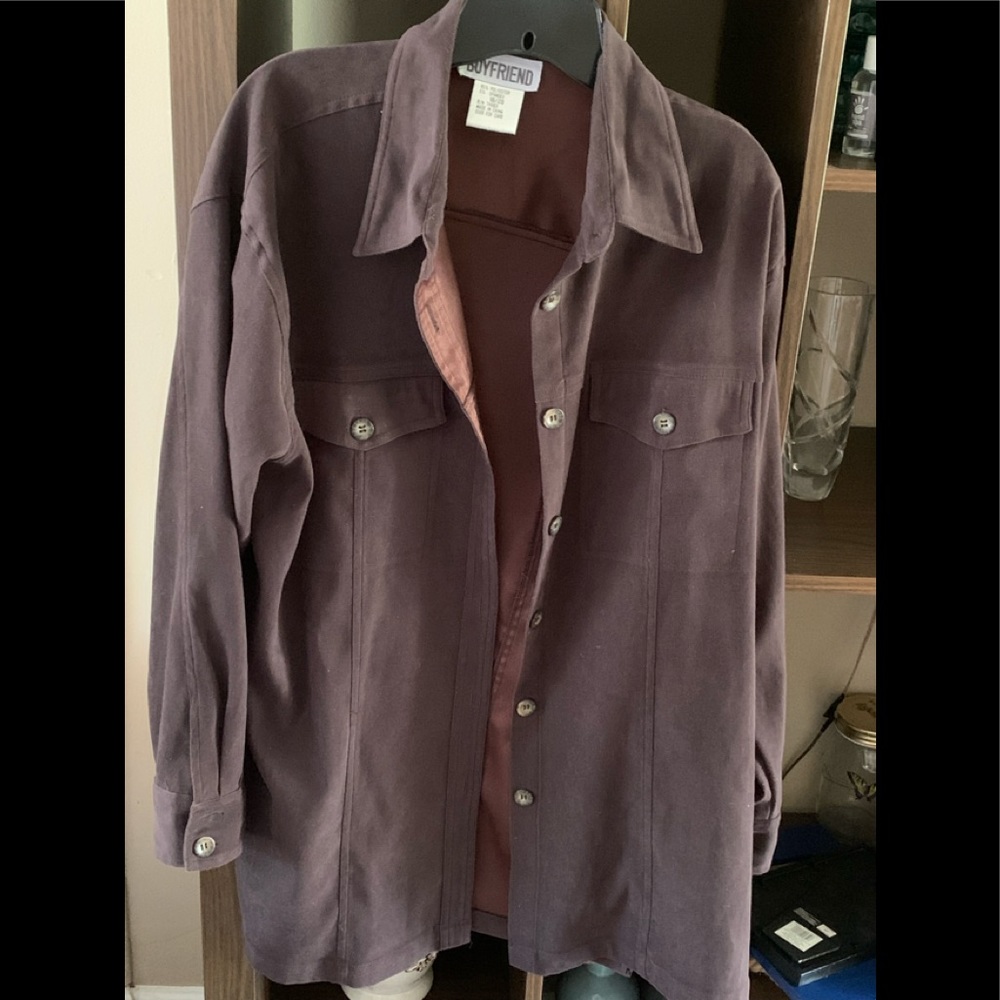 Button down light jacket shirt :)